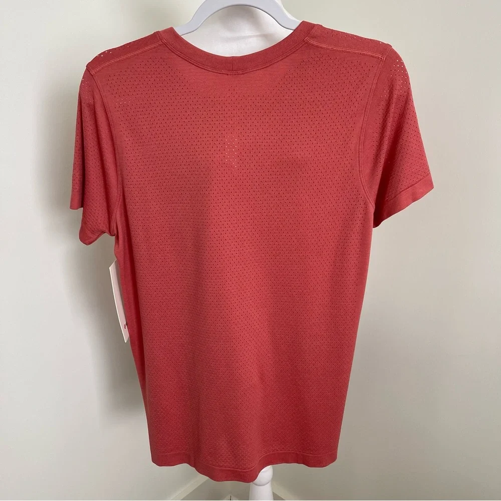 Lululemon Breeze By Short Sleeve Rustic Coral Size 8 NEW - Picture 10 of 13